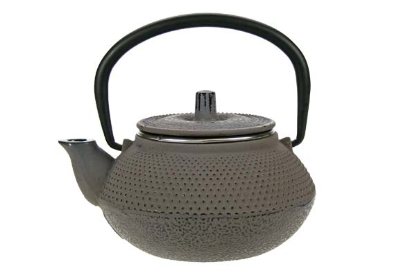 Teekanne Gusseisen 0,3L Braun/Grau